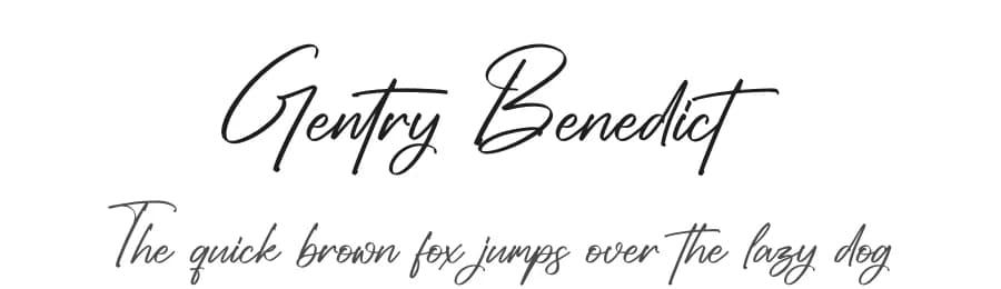 Gentry Benedict by Letterena Studios — Script Handwritten Font