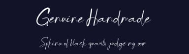 Genuine Handmade by Kateeng Ciu — Script Handwritten Font — thumbnail 2
