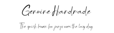 Genuine Handmade by Kateeng Ciu — Script Handwritten Font — thumbnail 1