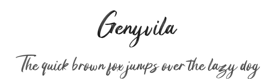 Genyvila by MikroType Std — Script Handwritten Font