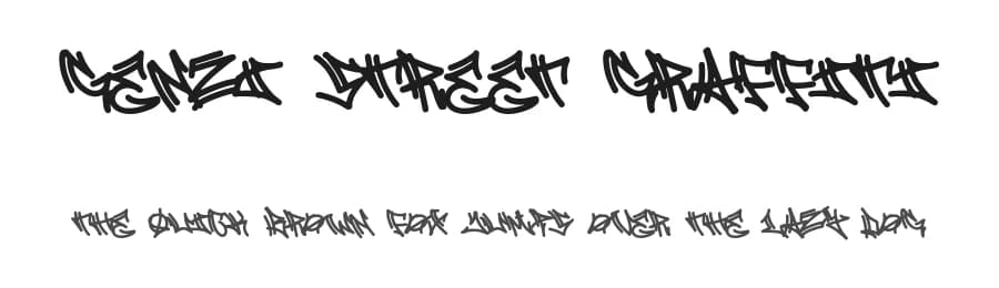 Genzi Street Graffiti by Cikareotype Studio — Script Handwritten Font