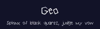 Geo by Kylie Morris — Script Handwritten Font — thumbnail 2