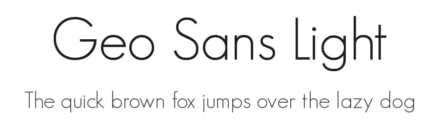 Geo Sans Light by Manfred Klein — Sans Serif Font