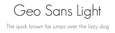 Geo Sans Light by Manfred Klein — Sans Serif Font — thumbnail 1