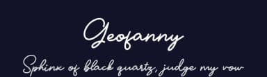 Geofanny by Ferry Ardana Putra — Script Handwritten Font — thumbnail 2