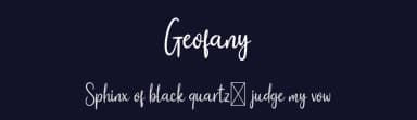 Geofany by twinletter — Script Handwritten Font — thumbnail 2