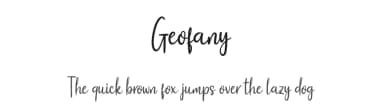 Geofany by twinletter — Script Handwritten Font — thumbnail 1