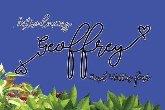Geoffrey Font by Microcreative — Script Handwritten Font — preview 1