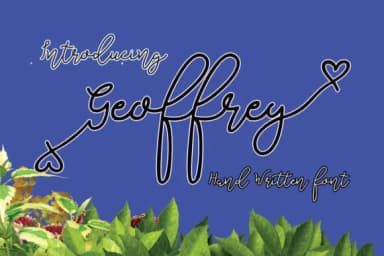 Geoffrey Font by Microcreative — Script Handwritten Font — thumbnail 1