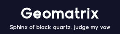 Geomatrix by Shanaya Studio — Sans Serif Font — thumbnail 2