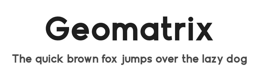 Geomatrix by Shanaya Studio — Sans Serif Font