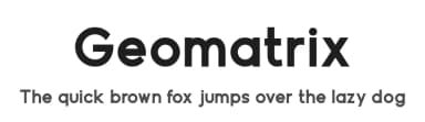 Geomatrix by Shanaya Studio — Sans Serif Font — thumbnail 1