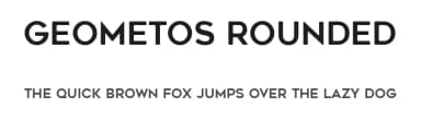 Geometos Rounded by Deepak Dogra — Sans Serif Font — thumbnail 1