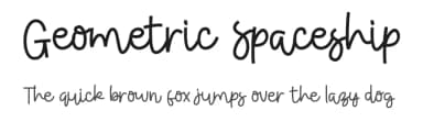 Geometric Spaceship by ONG Type — Script Handwritten Font — thumbnail 1