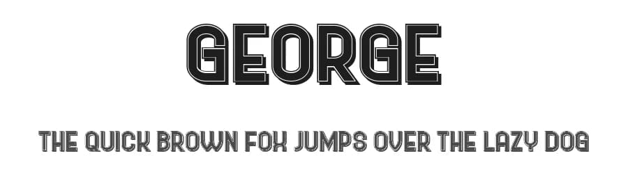 George by Vladimir Nikolic — Sans Serif Font