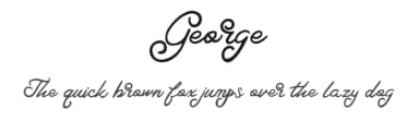 George by Vunira Design — Script Handwritten Font — thumbnail 1