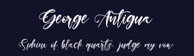 George Antigua by Kong Font — Script Handwritten Font — thumbnail 2