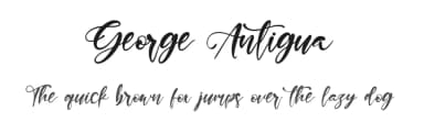 George Antigua by Kong Font — Script Handwritten Font — thumbnail 1