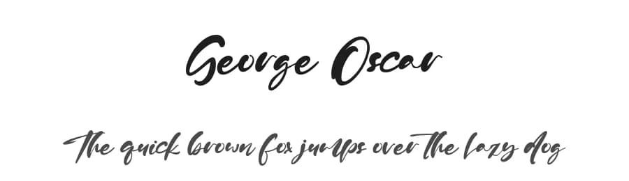 George Oscar by Staircase Studio — Script Handwritten Font