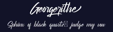 Georgerithe by Calligraphy Fonts — Script Handwritten Font — thumbnail 2