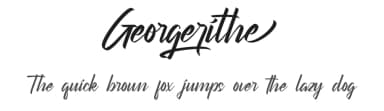 Georgerithe by Calligraphy Fonts — Script Handwritten Font — thumbnail 1