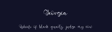 Georgia by Kong Font — Script Handwritten Font — thumbnail 2
