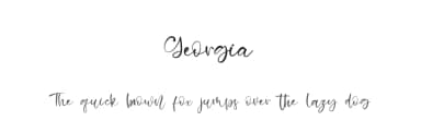 Georgia by Kong Font — Script Handwritten Font — thumbnail 1
