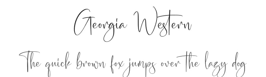 Georgia Western by Letterena Studios — Script Handwritten Font