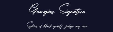 Georgiess Signature by Vunira Design — Script Handwritten Font — thumbnail 2