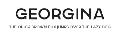 Georgina by Shaped Fonts — Sans Serif Font — thumbnail 1