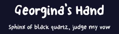 Georgina's Hand by celine the queen — Script Handwritten Font — thumbnail 2