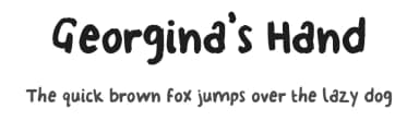 Georgina's Hand by celine the queen — Script Handwritten Font — thumbnail 1