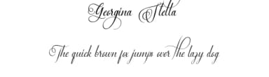 Georgina Stella by Calligraphy Fonts — Script Handwritten Font — thumbnail 1