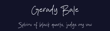 Gerady Bale by MJType — Script Handwritten Font — thumbnail 2