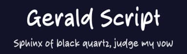 Gerald Script by Origin Type — Script Handwritten Font — thumbnail 2