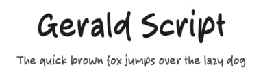 Gerald Script by Origin Type — Script Handwritten Font — thumbnail 1
