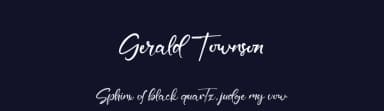 Gerald Townson by Kong Font — Script Handwritten Font — thumbnail 2