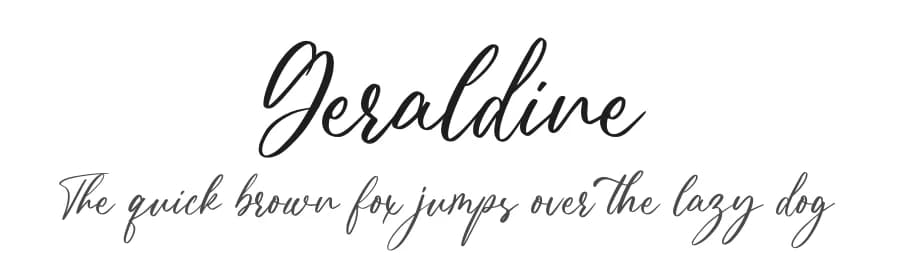 Geraldine by FatmaStudio — Script Handwritten Font