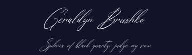 Geraldyn Brushko by Denustudios — Script Handwritten Font — thumbnail 2