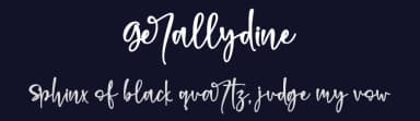 Gerallydine by Stefani Letter — Script Handwritten Font — thumbnail 2