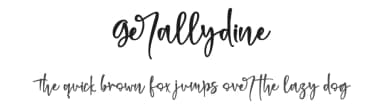 Gerallydine by Stefani Letter — Script Handwritten Font — thumbnail 1