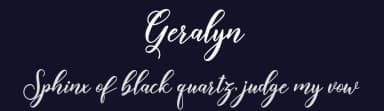 Geralyn by Amarlettering - Takiy — Script Handwritten Font — thumbnail 2