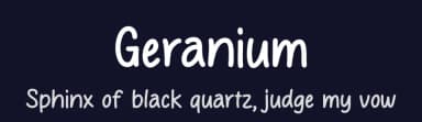 Geranium by MJType — Script Handwritten Font — thumbnail 2
