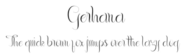 Gerhana by cropstudio — Script Handwritten Font