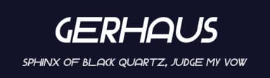 Gerhaus by GGBotNet — Sans Serif Font — thumbnail 2