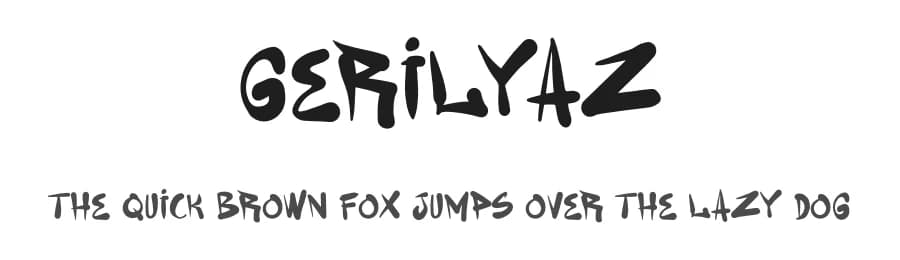 Gerilyaz by Visual Room — Script Handwritten Font