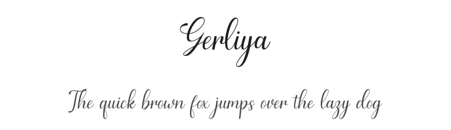Gerliya by YonType Studio — Script Handwritten Font — preview 1