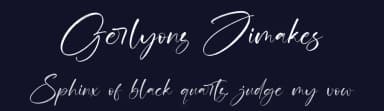 Gerlyonz Jimakes by Letterena Studios — Script Handwritten Font — thumbnail 2
