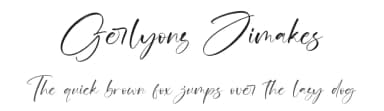 Gerlyonz Jimakes by Letterena Studios — Script Handwritten Font — thumbnail 1