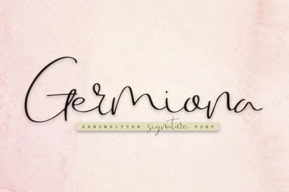 Germiona Font by Katie Holland — Script Handwritten Font